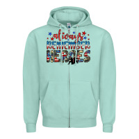 Seafoam always remember heroes Zipper Hoodie - JahusDesignShop