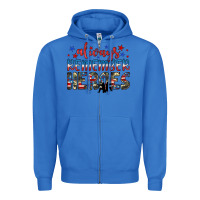 True Royal always remember heroes Zipper Hoodie - JahusDesignShop
