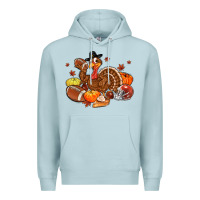 Blue Mist football turkey thanksgiving Premium Hoodie - MaliasSmallBusiness