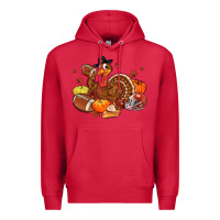 Cardinal football turkey thanksgiving Premium Hoodie - MaliasSmallBusiness