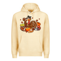 Pina Colada football turkey thanksgiving Premium Hoodie - MaliasSmallBusiness