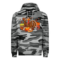 Slate Camo football turkey thanksgiving Premium Hoodie - MaliasSmallBusiness
