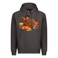 Smoke football turkey thanksgiving Premium Hoodie - MaliasSmallBusiness