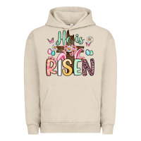 Pigment French Oak he is risen Urban Hoodie - Artiststas