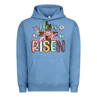 Pigment Pebble Blue he is risen Urban Hoodie - Artiststas