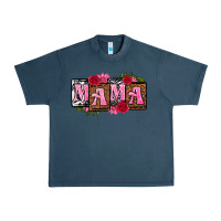 Midnight Navy mama with license letters mothers day Urban Heavy Tee - texasbilliewilder