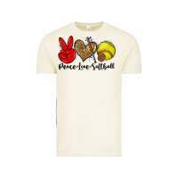 Vintage Arctic peace love softball Vintage Tee - Zillion Design Studio
