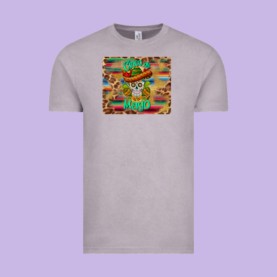 Cinco De Mayo Sombrero Skull Mousepad Vintage Tee Designed By Barkaloodesign