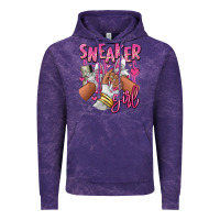 Cloud Purple Pink and white sneaker girl Vintage Hoodie - RanaPortraitStore