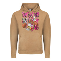 Vintage Camel Pink and white sneaker girl Vintage Hoodie - RanaPortraitStore