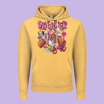 Vintage Hoodie Pink and white sneaker girl