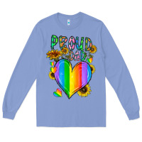 Colony Blue proud dad love Long Sleeve Tee - CowhideDigitalArt