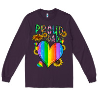 Plum proud dad love Long Sleeve Tee - CowhideDigitalArt