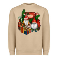 Mushroom Christmas Truck And Gnome Heavyweight Sweatshirt - RanaPortraitStore