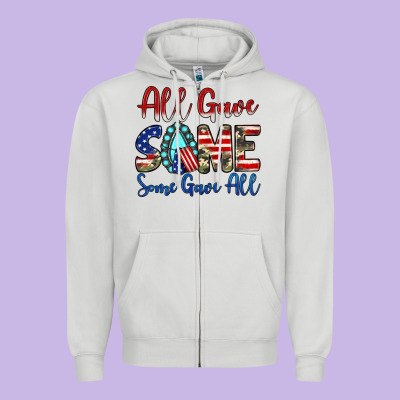 All Gave Some Some Gave All Zipper Hoodie Designed By Jahusdesignshop