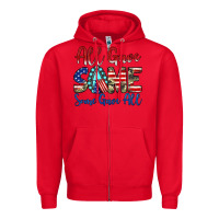 Red all gave some some gave all Zipper Hoodie - JahusDesignShop