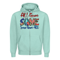 Seafoam all gave some some gave all Zipper Hoodie - JahusDesignShop