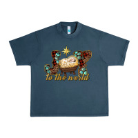 Midnight Navy joy to the world Urban Heavy Tee - RanaPortraitStore