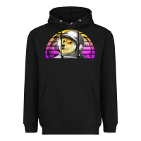 Black dogecoin to the mars Heavyweight Hoodie - Jasminsmagicworld