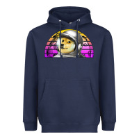 Navy dogecoin to the mars Heavyweight Hoodie - Jasminsmagicworld