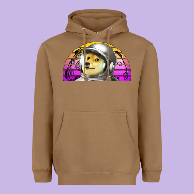 Dogecoin To The Mars Heavyweight Hoodie Designed By Jasminsmagicworld