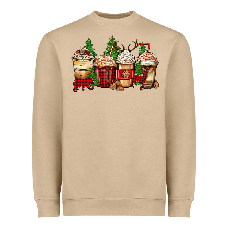 Lumberjack Coffee Cups Heavyweight Sweatshirt by Zillion Design Studio | Teevron