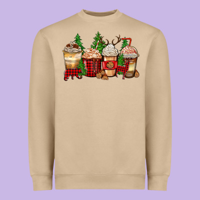 Lumberjack Coffee Cups Heavyweight Sweatshirt Designed By Zillion Design Studio