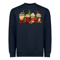 Navy lumberjack coffee cups Heavyweight Sweatshirt - Zillion Design Studio