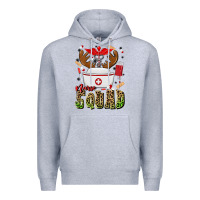 Heather Grey nurse squad Premium Hoodie - MaliasSmallBusiness