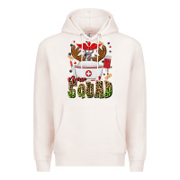 Pale Pink nurse squad Premium Hoodie - MaliasSmallBusiness