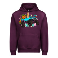 Mauve Wine monster truck easter Urban Hoodie - Artiststas