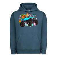 Pigment Midnight Navy monster truck easter Urban Hoodie - Artiststas