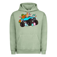 Pigment Oil Green monster truck easter Urban Hoodie - Artiststas