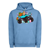 Pigment Pebble Blue monster truck easter Urban Hoodie - Artiststas