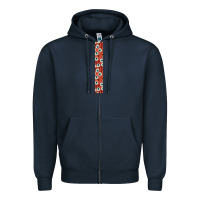 Navy Halloween Key Fob Zipper Hoodie - BundleAndBundleShop