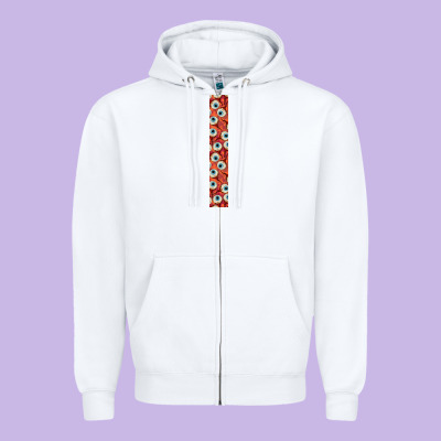 Halloween Key Fob Zipper Hoodie Designed By Bundleandbundleshop