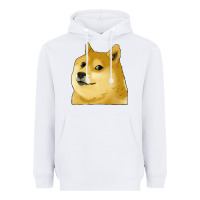 White doge coin shiba dog Heavyweight Hoodie - Jasminsmagicworld