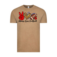 Vintage Coffee peace love football Vintage Tee - Zillion Design Studio