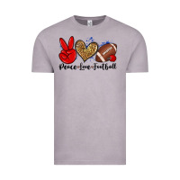 Vintage Zinc peace love football Vintage Tee - Zillion Design Studio