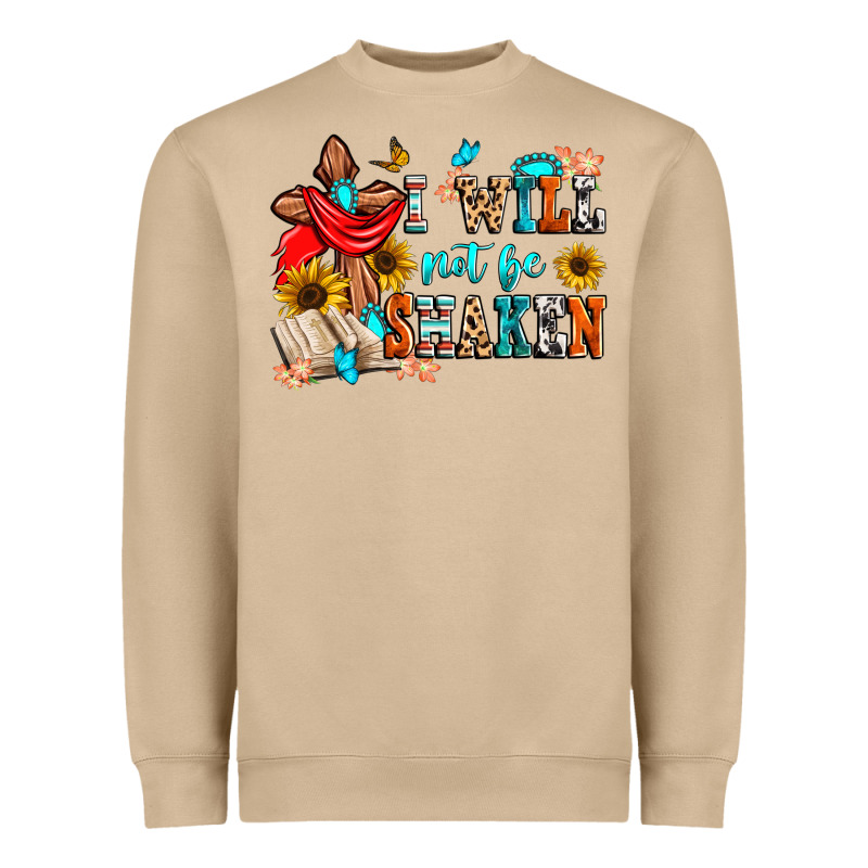 I Will Not Be Shaken Heavyweight Sweatshirt by Zillion Design Studio | Teevron