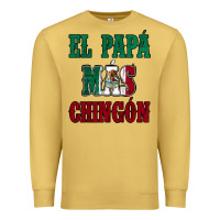 Antique Gold El Papa Mas Chingon Mexican Flag Premium Sweatshirt - Jasminsmagicworld