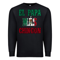 Black El Papa Mas Chingon Mexican Flag Premium Sweatshirt - Jasminsmagicworld