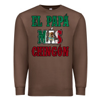 Chestnut El Papa Mas Chingon Mexican Flag Premium Sweatshirt - Jasminsmagicworld