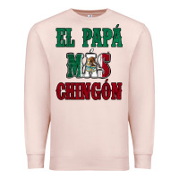 Pale Pink El Papa Mas Chingon Mexican Flag Premium Sweatshirt - Jasminsmagicworld
