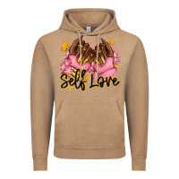 Vintage Coffee Self love pink afro nails Vintage Hoodie - RanaPortraitStore
