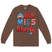 Chestnut little miss liberty Long Sleeve Tee - HRA Design Shop