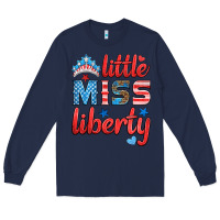 Navy little miss liberty Long Sleeve Tee - HRA Design Shop