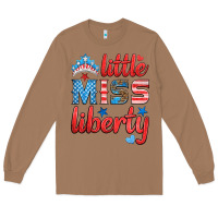 Toasted Coconut little miss liberty Long Sleeve Tee - HRA Design Shop