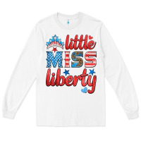 White little miss liberty Long Sleeve Tee - HRA Design Shop