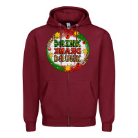 Burgundy Drink Drank Drunk Zipper Hoodie - Artiststas